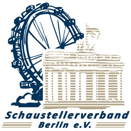 Logo Schaustellerverband: Brandenburger Tor vor Riesenrad